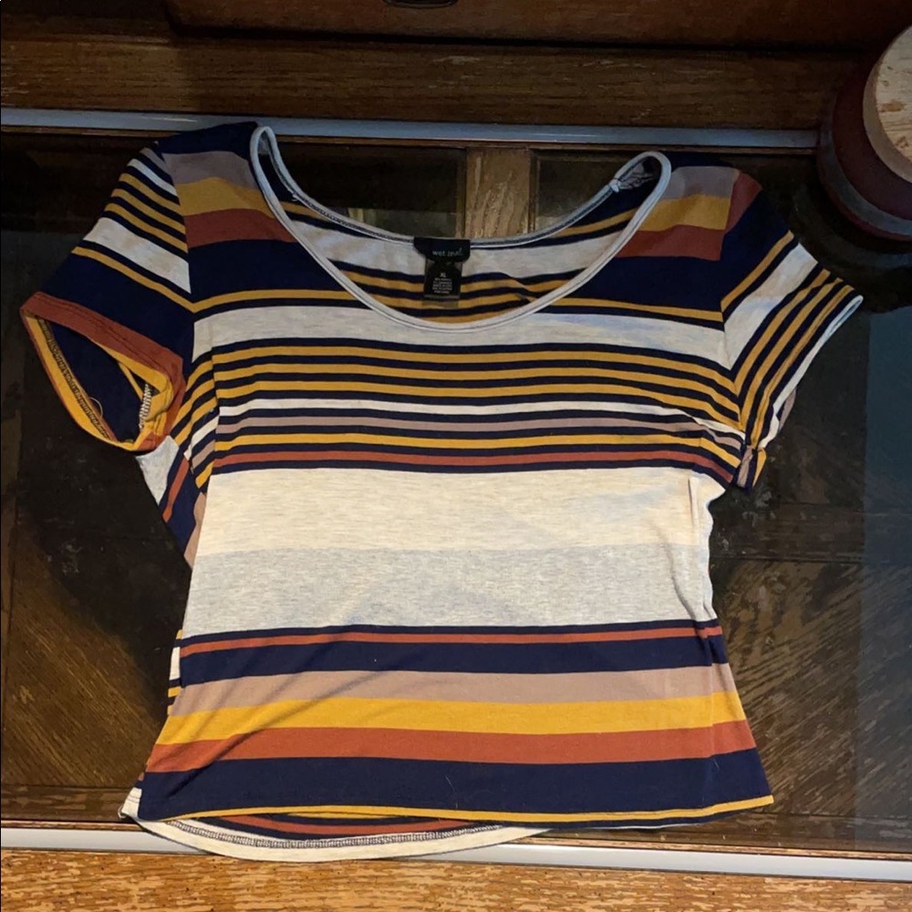Wet seal stripped t shirt